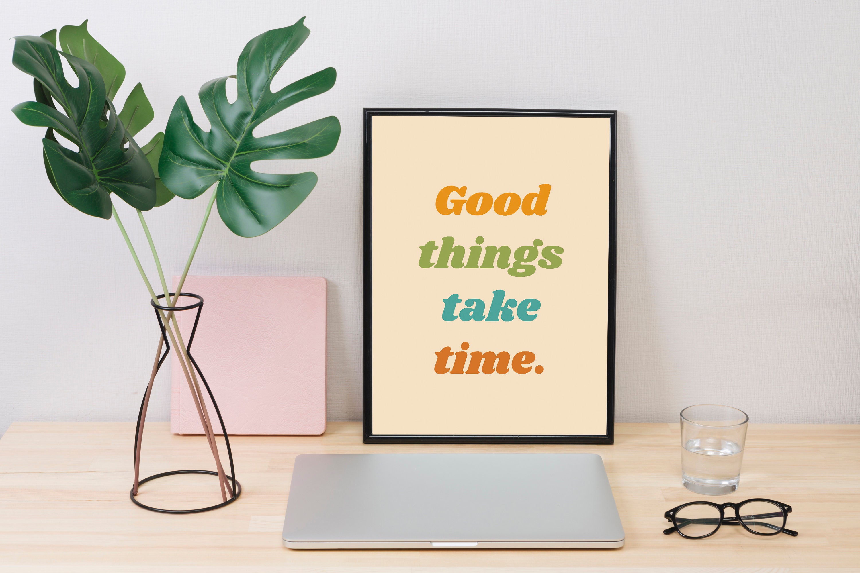 Gute Dinge nehmen Zeit Digitaldruck Inspirierender Etsy