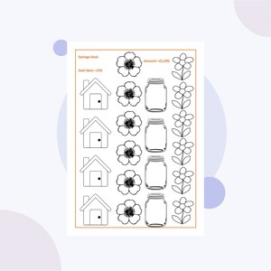 Savings Challenges themes garden and flower for Cash Envelope budgeting system | Printable | Fits in Budget Binder | Cash Spending