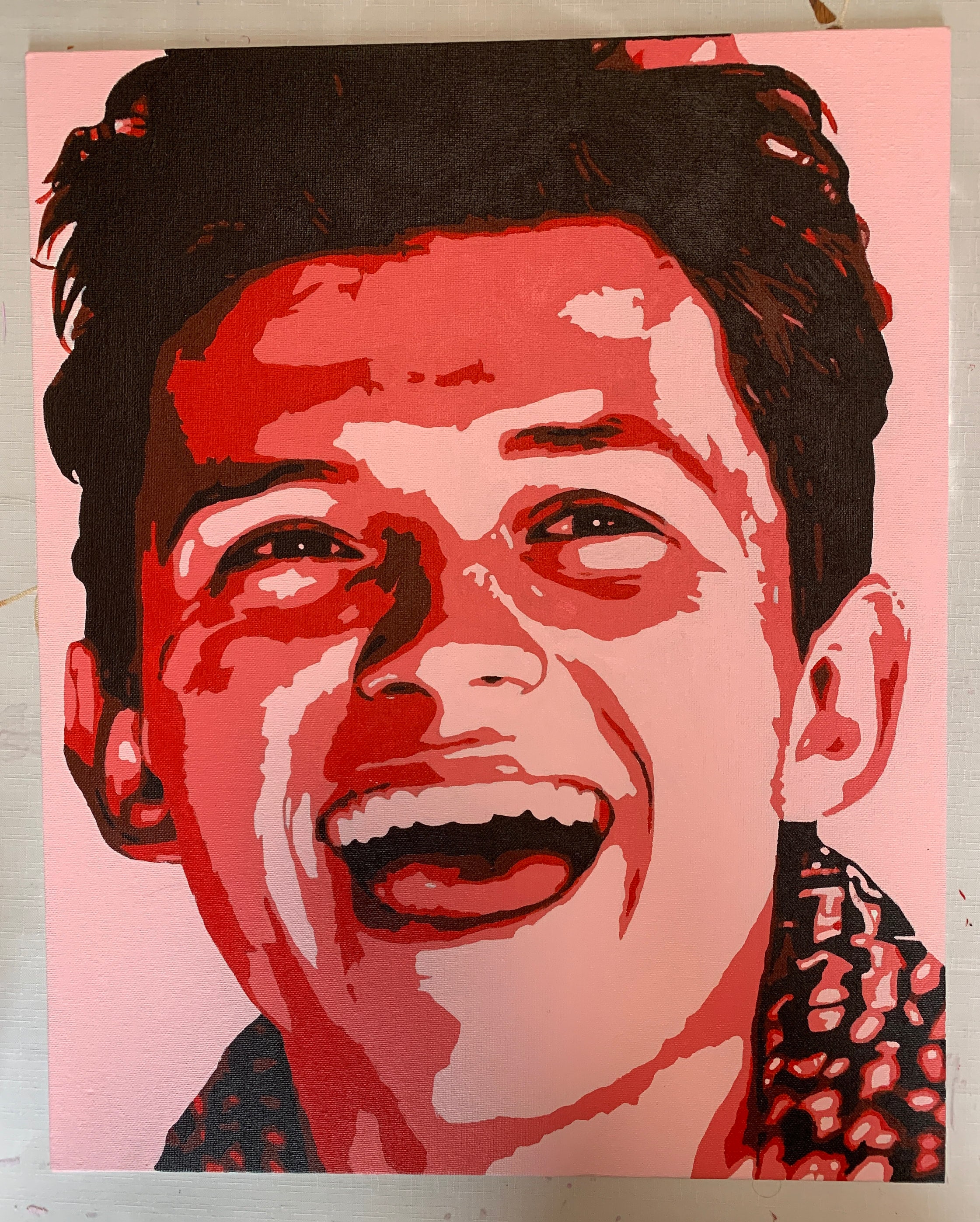 Tom Holland Monochromatic Red Portrait - Etsy
