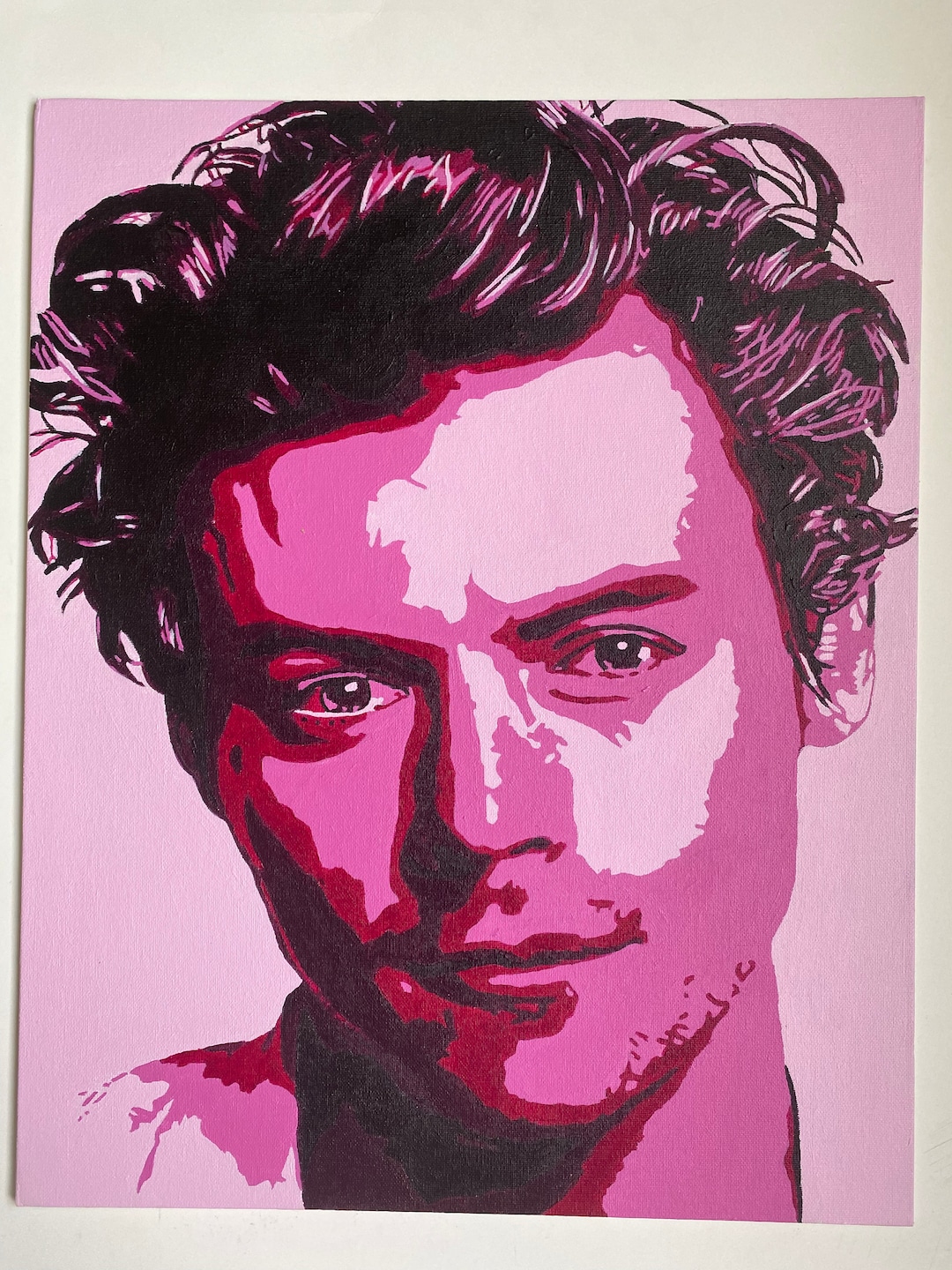 Harry Styles Monochromatic Portrait - Etsy