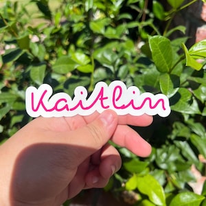 Custom Name Decal Tropical Villa Font Personalized Island Sticker Water Bottle Name Label Custom Vinyl Name Sticker Bachelorette Favor