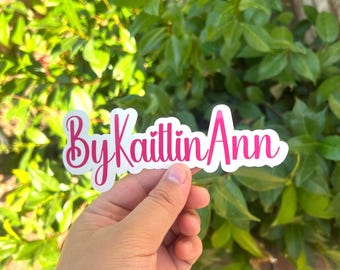 Custom Name Vinyl Decal | Personalized Sticker for Tumblers, Laptops, Car Windows | Waterproof Name Label | Custom Text Decal Gift