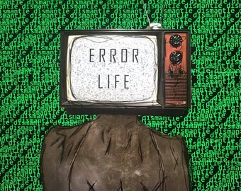 Impresión de arte digital de vida de error