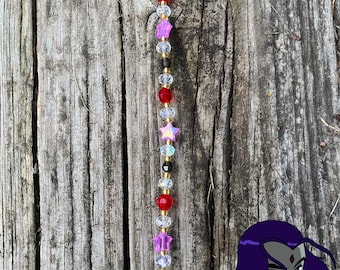 Pulsera de cuentas inspirada en el cuervo