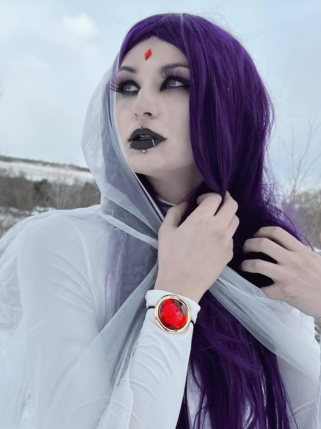 Teen Titans White Raven Cosplay Print - Etsy