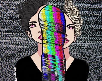 Impresión de arte digital original