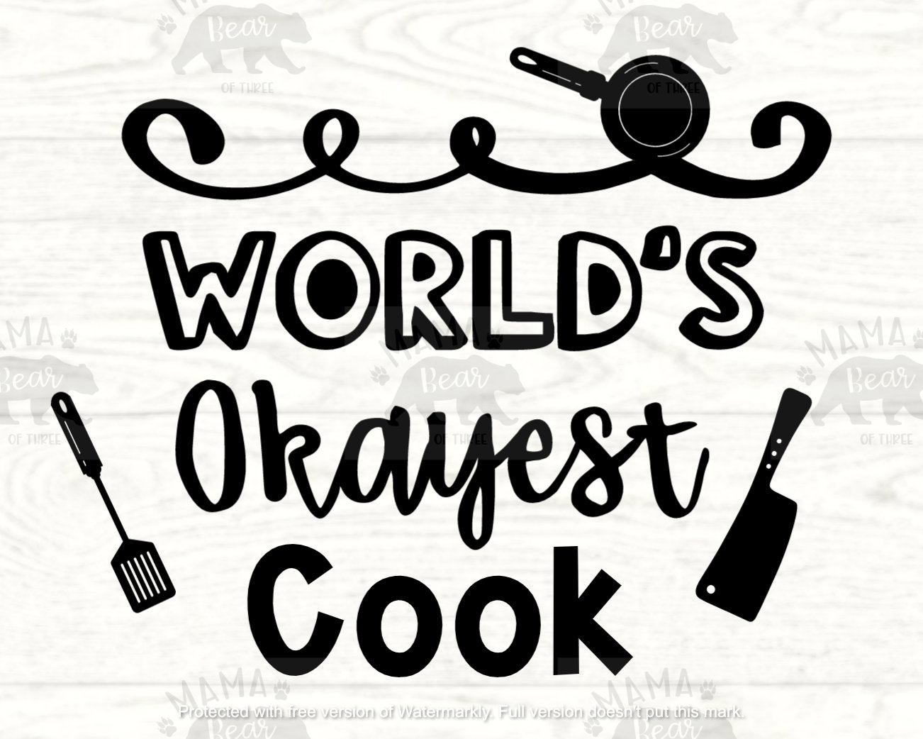 World's Okayest Cook SVG Etsy