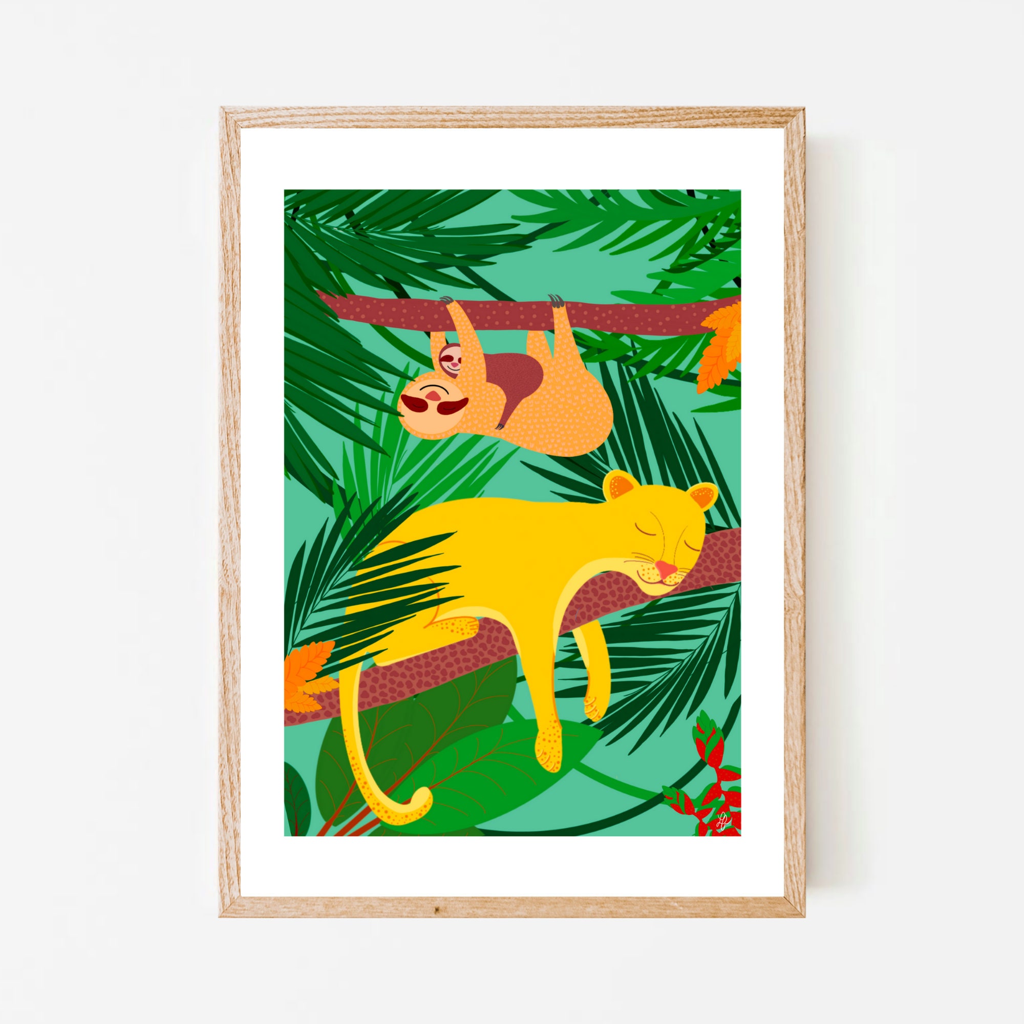 Safari animals wall art Wall art print Jungle print Safari Etsy