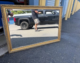 Vintage Carved Gilded Wall Mirror