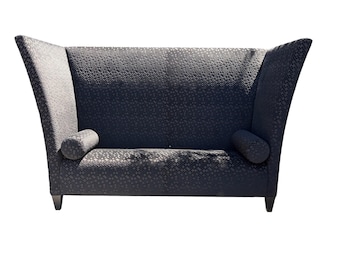 Vintage Designer High Back Privacy Sofa