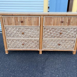 1980’s Faux Bamboo Dresser