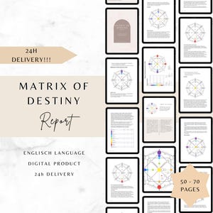 Destiny Matrix Report | Personal Numerology PDF | Life Path & Soul Potential Analysis | ENG Version