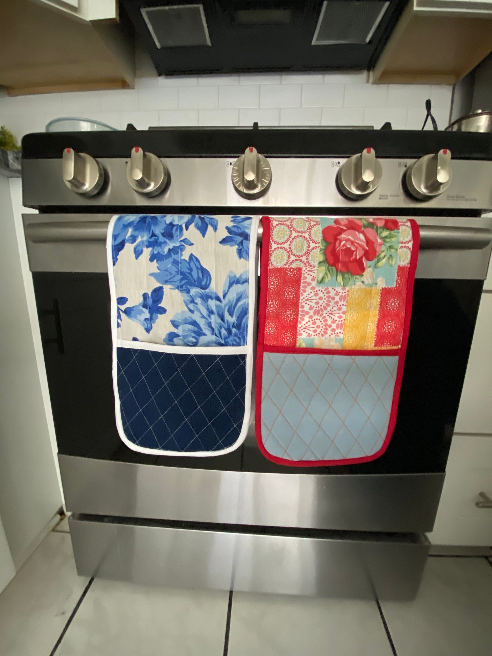 Pioneer Woman inspired Double Oven Mitt Pot holder Heritage Etsy 日本