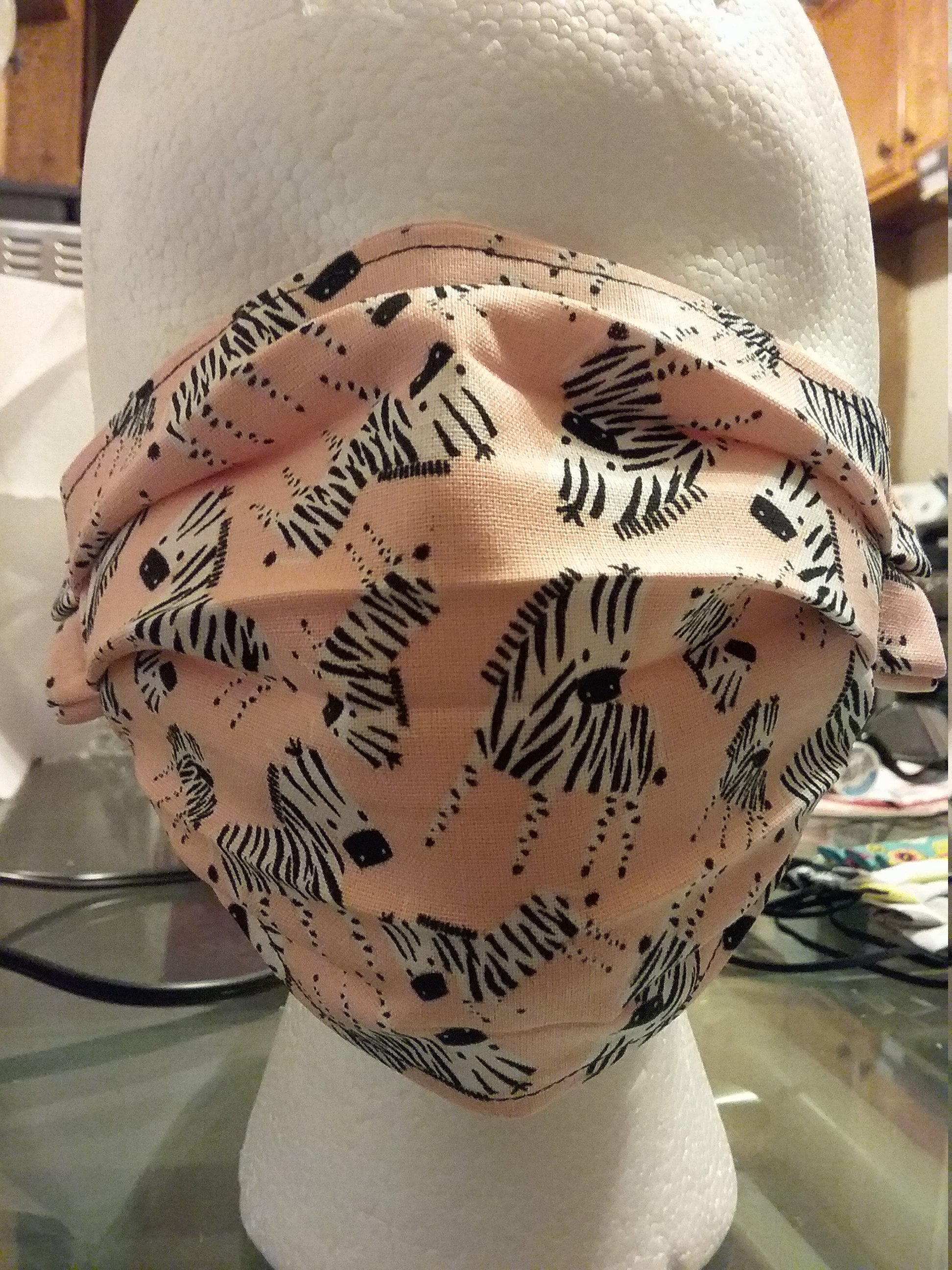 Zebra Face Mask Etsy