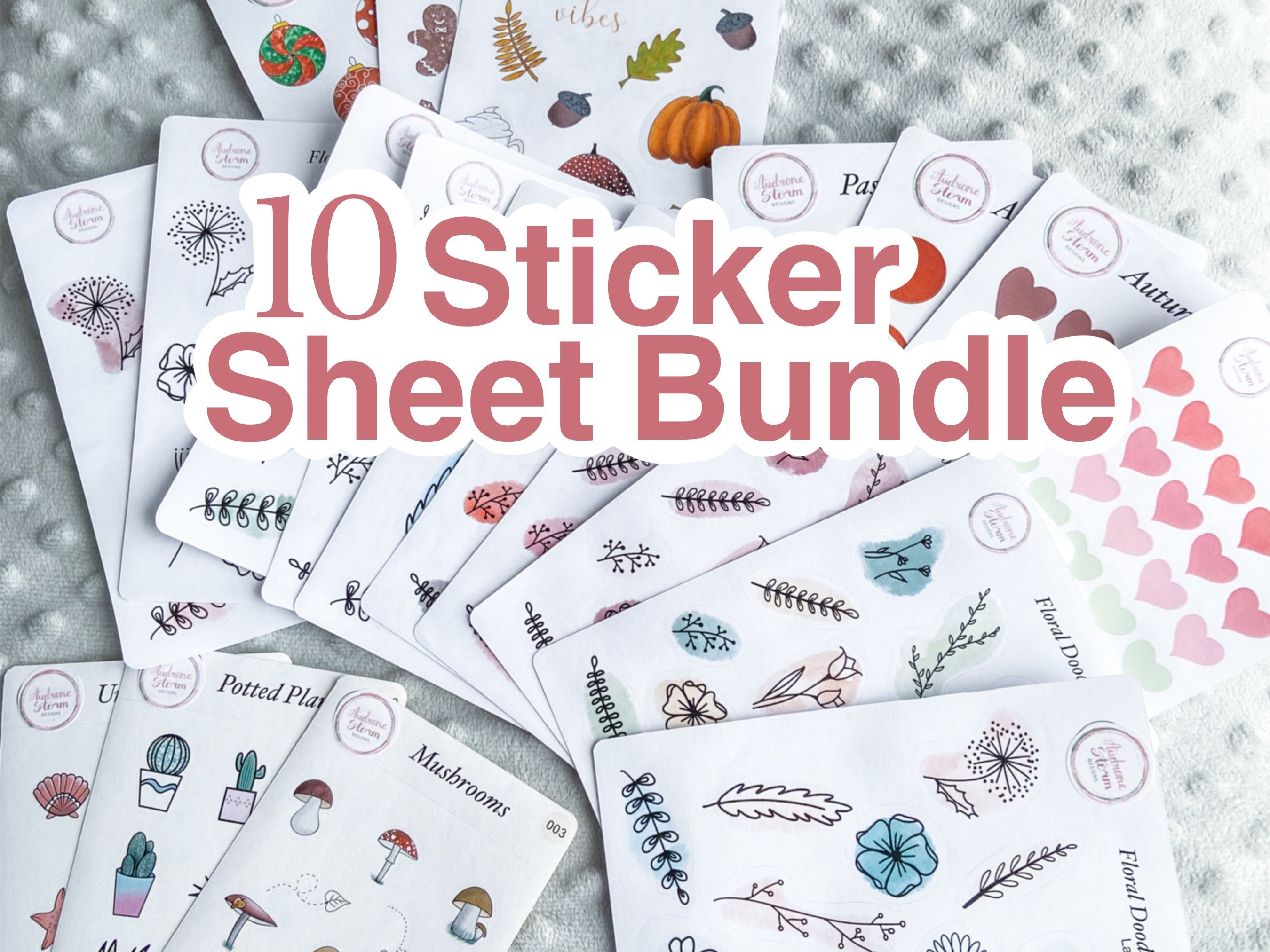 10 Sticker Sheet Bundle Create Your Own Bundle Etsy UK