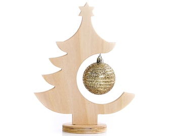 Weihnachtsbaum aus Holz, Tischschmuck