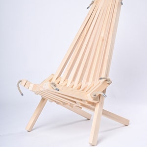 Wooden bucket chair, foldable, Kentucky stick style image 7