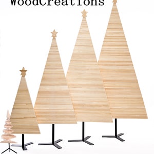 Wood Christmas Tree, Large Adjustable Wooden Modern 50 cm, 100 cm, 150 cm, 180 cm, 200cm zdjęcie 4