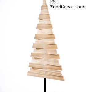 Wood Christmas Tree, Large Adjustable Wooden Modern 50 cm, 100 cm, 150 cm, 180 cm, 200cm image 3