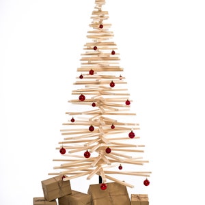 Sapin de Noël en bois, grand bois réglable moderne 50 cm, 100 cm, 150 cm, 180 cm, 200 cm image 6