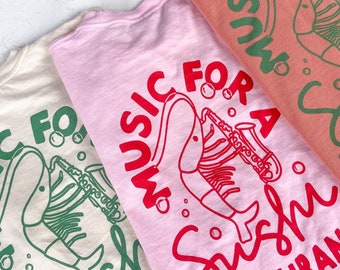 MFASR Shrimp Band T-Shirt, Comfort Colors