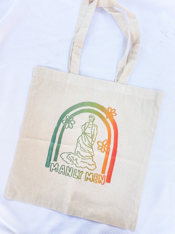 manly tote bag