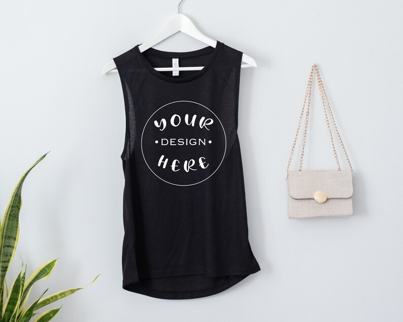 Download Bella canvas 8803 Black Tank Top Mockup Racerback tank | Etsy
