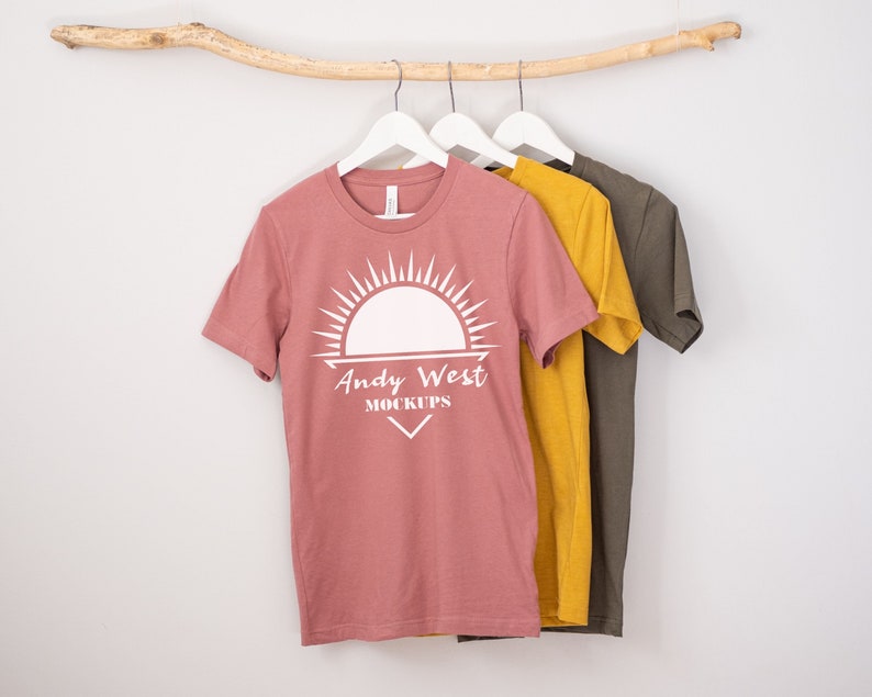 Download Bella Canvas 3001 Heather Mustard mauve military green | Etsy