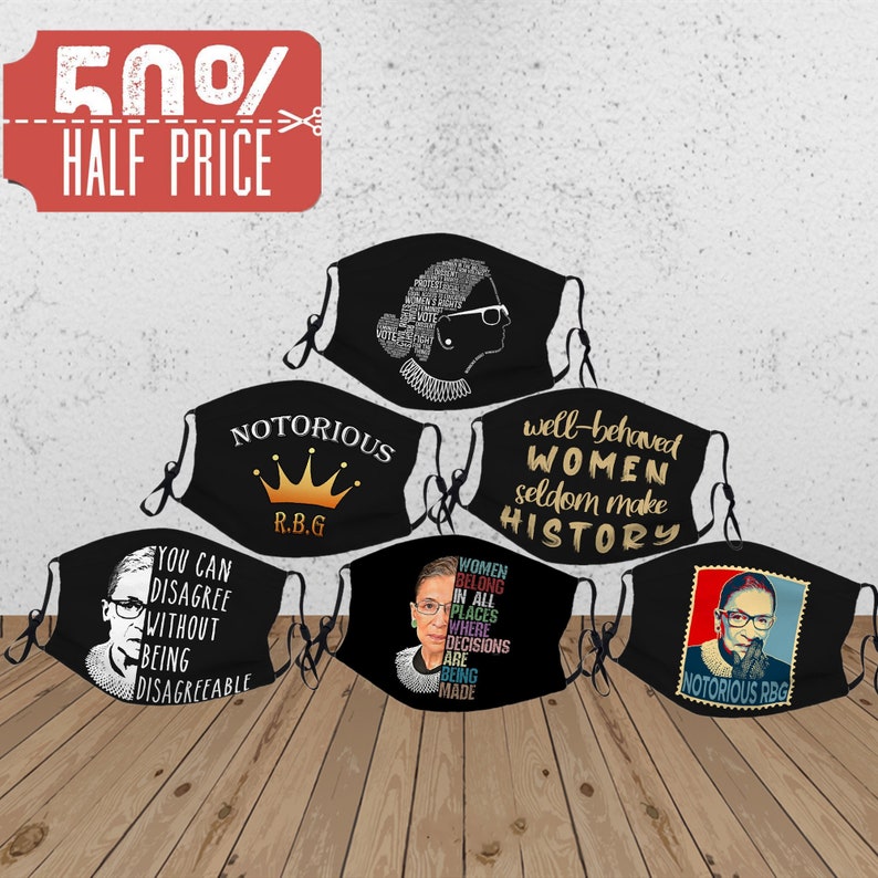 RBG Face Mask With Filter Pocket6 Various DesignsWashable Etsy