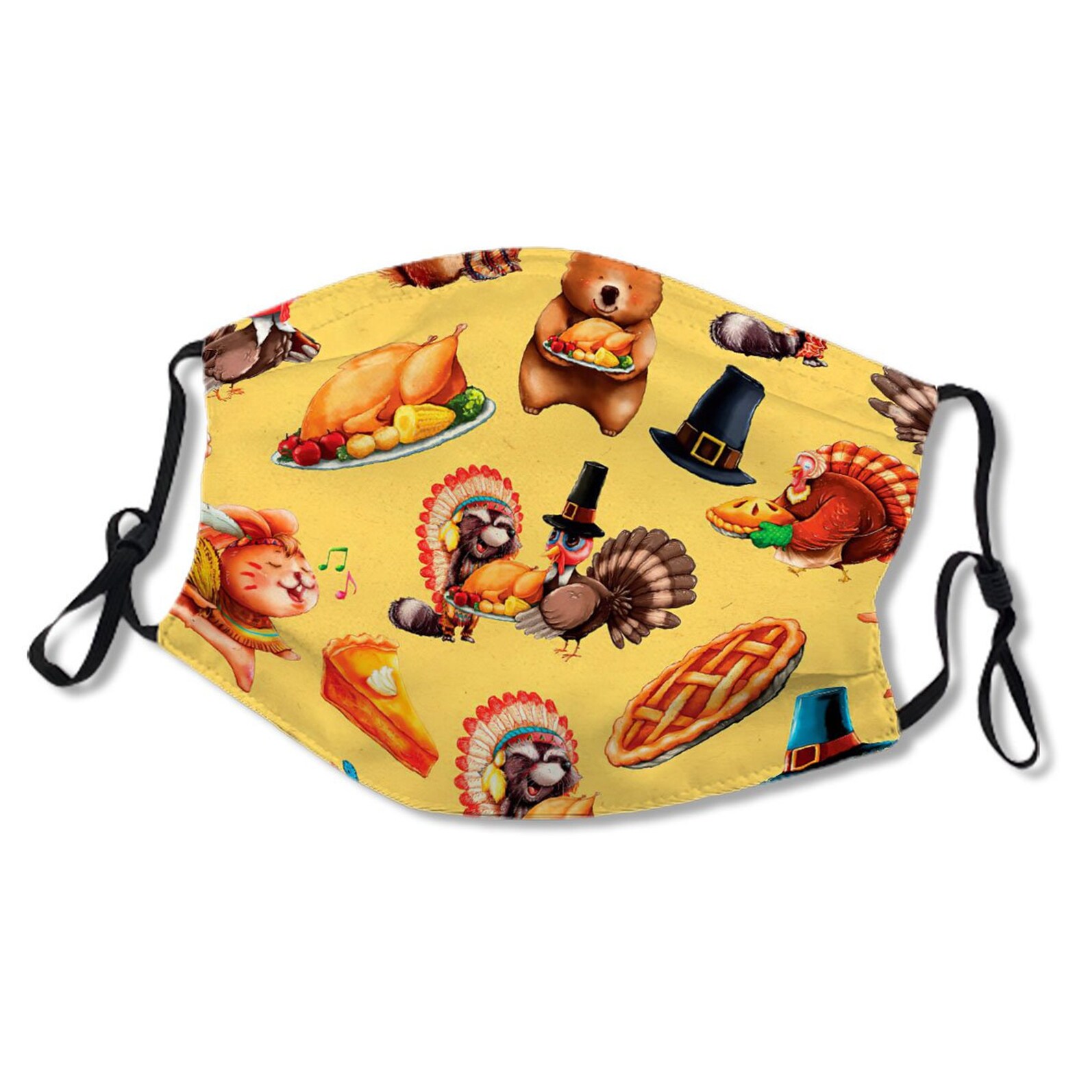 Fall MaskThanksgiving Face Mask With Filter Pocket6 Various Etsy