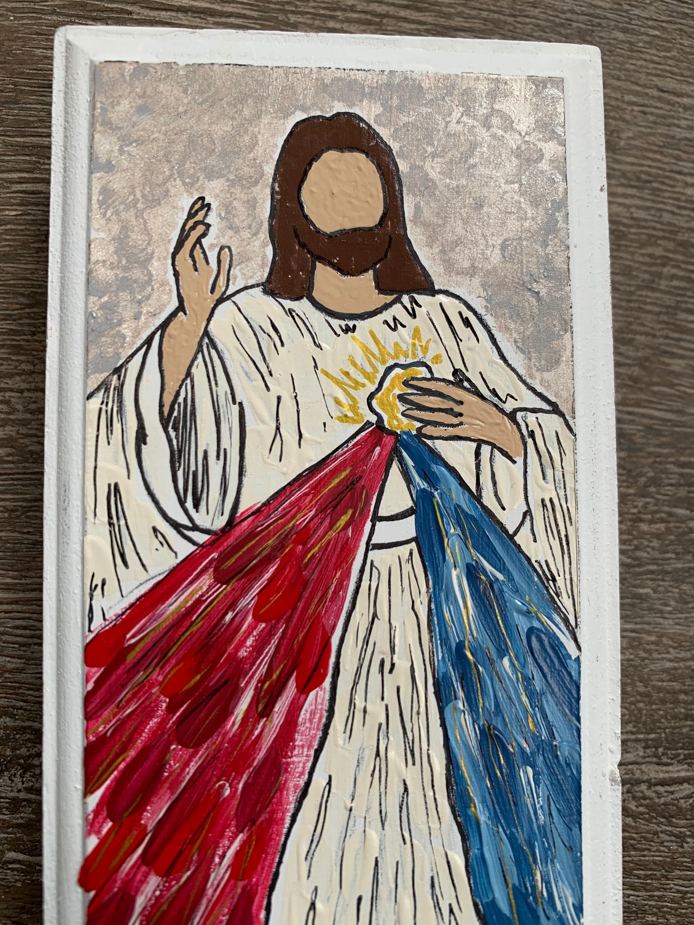 Sacred Heart of Jesus Prayer Block - Etsy