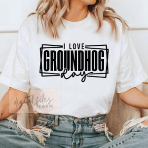 Dzień Świstaka SVG, Uwielbiam Dzień Świstaka SVG, Szczęśliwego Dnia Świstaka SVG, Plik do cięcia Dnia Świstaka, Prezent na Dzień Świstaka, Pliki SVG dla Cricut