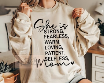 Mom quote SVG, inspirerend Moederdag png-ontwerp (digitale download)