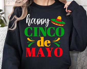 Cinco de Mayo SVG, Happy Cinco de Mayo SVG, Mexican fiesta svg, Mexican svg, Fiesta Svg, Fiesta squad svg, Sombrero svg, Cinco de Mayo gifts
