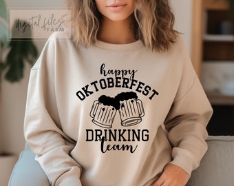 Oktoberfest Svg, Happy Oktoberfest Drinking Team svg, Beer Lover, Drink Lover, Funny Beer, Drinking Shirt Team, Bartender Gift, Beer Party