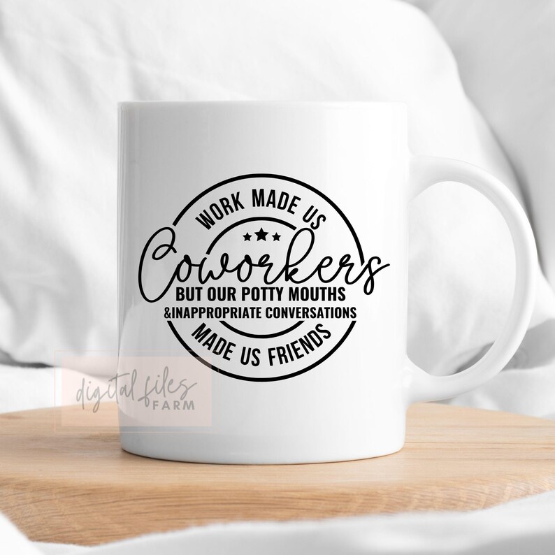 Coworker Friendship SVG, Best Friend Gift, Work Bestie Design (digital ...
