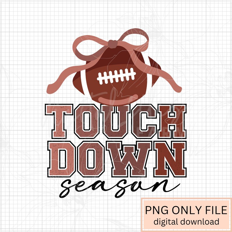 Touchdown Season PNG: Football Mom Design (digital Download) - Etsy
