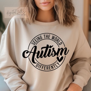 Autism Seeing the World Differently Svg, World Autism Day, Autism Quote Svg, Mental Health, Be Kind Quote, Teacher Svg, SVG Instant Download