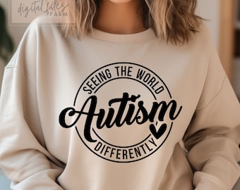 Autism Seeing the World Differently Svg, World Autism Day, Autism Quote Svg, Mental Health, Be Kind Quote, Teacher Svg, SVG Instant Download
