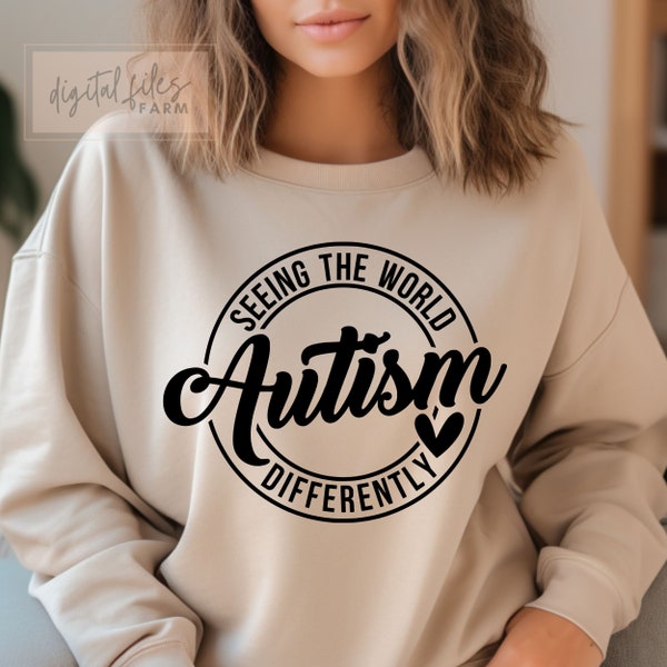 Autism Seeing the World Differently Svg, World Autism Day, Autism Quote Svg, Mental Health, Be Kind Quote, Teacher Svg, SVG Instant Download