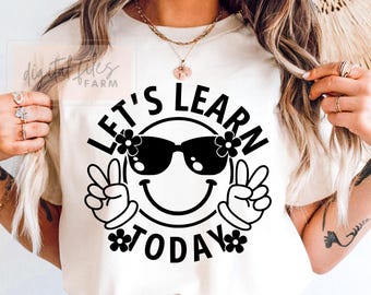 Teacher Shirt SVG: Smile Face Design (Digital Download)