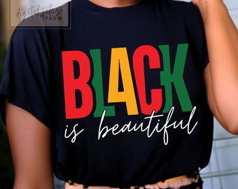 Black Is Beautiful SVG, Juneteenth Design, Melanin Pride (Digital Download)