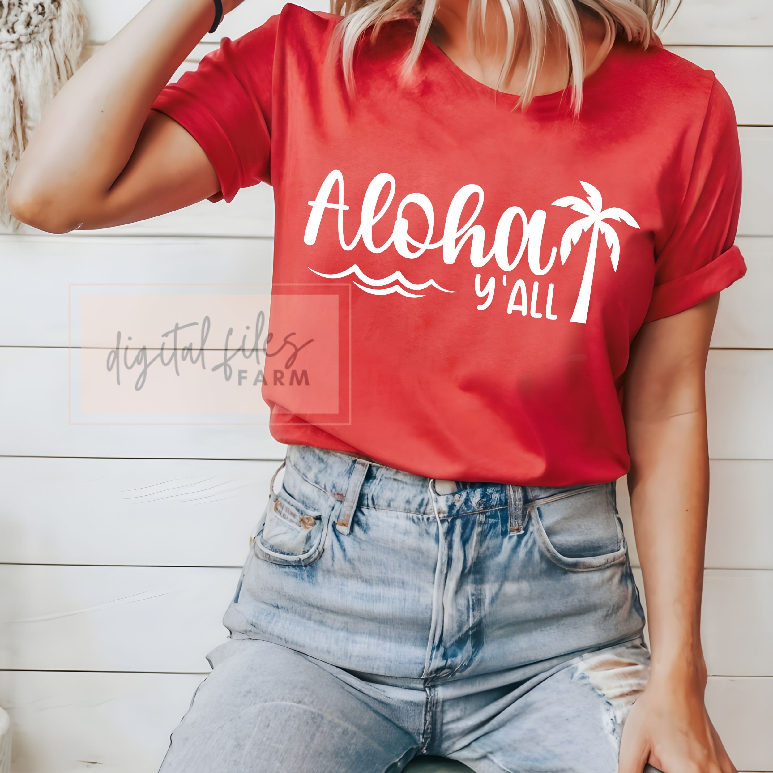Aloha Y'all Svg, Png, Aloha Svg, Family Trip Svg, Hawaiian