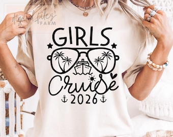 Girls Cruise SVG: Family Vacation 2026 PNG, Beaches (Digital Download)