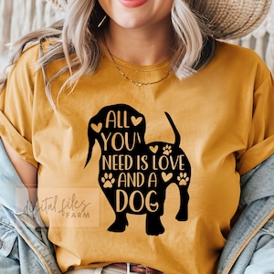 All You Need Is Love And A Dog SVG, Dog Mom SVG, Fur Mom SVG, Pet Svg, Svg files for cricut, Dog svg files, Dachshund Svg, Dog lover Svg