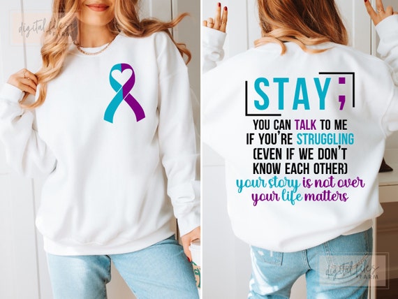 Suicide Prevention Awareness Svg Png, Stay National Suicide Prevention Svg, Awareness Svg, Suicide Prevention Week Shirt Svg Cricut Cut File