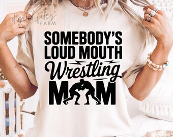 Mamá luchadora SVG PNG: Diseño de bocazas (Descarga digital)