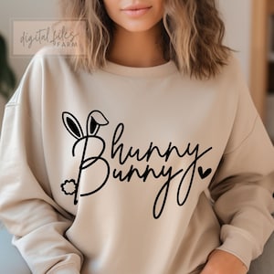 Hunny Bunny Svg, Easter Bunny Svg, Easter Cute Design, Happy Easter Svg, Bunny Easter Shirt Svg, Cute Easter Svg, Svg files for cricut
