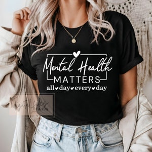Mental Health Matters SVG, Mental Health Awareness Svg, Self Love Svg, Mental Health Svg, Positive Svg, Be Kind Svg, Svg files for cricut