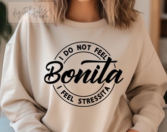 Stressita SVG: Funny Stressed Quote, Bonita Svg, Png (Digital Download)